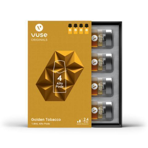 Buy VUSE Alto Golden Tobacco 4 Pod 2.4% Online from 7-Eleven |Fast Delivery 