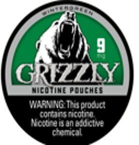Grizzly Nicotine Pouch Winetrgreen 9MG