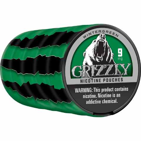 grizzly wintergreen tobacco pouches Buy 12mg Online GRIZZLY POUCH DARK WINTERGREEN -