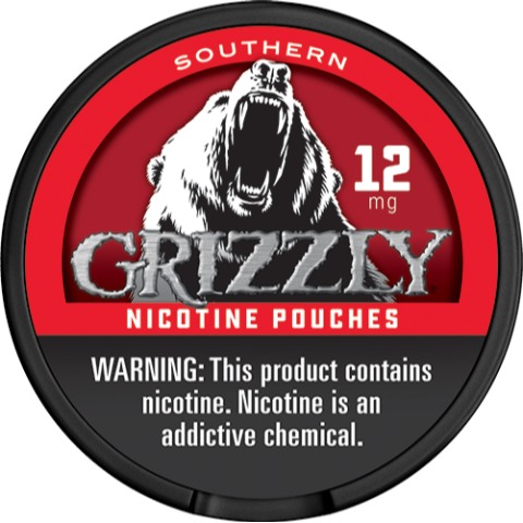 Grizzly Nicotine Pouch Southern 12MG