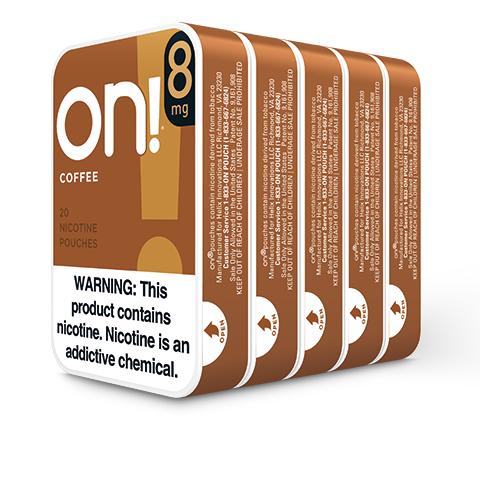 On! Coffee 8MG 5 Pack