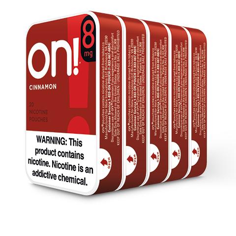 On! Cinnamon 8MG 5 Pack