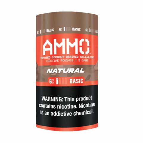 Ammo Natural Basic 6mg 5 Pack