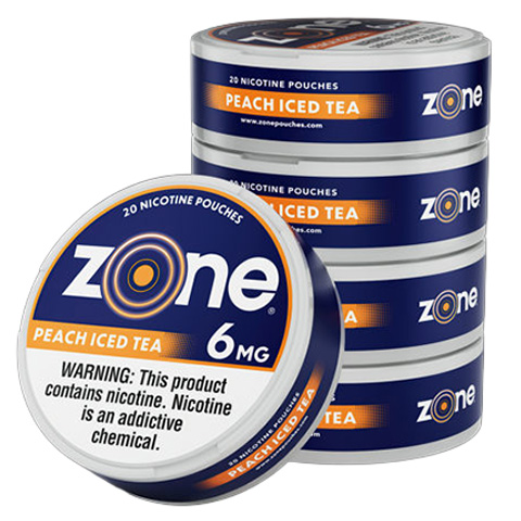Zone Peach Iced Tea 6MG 5 Pack