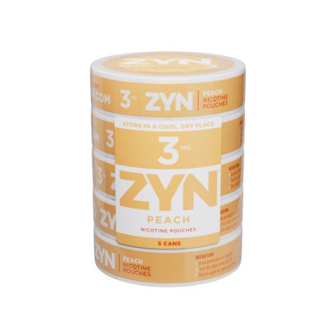ZYN Peach 3MG 5 Pack