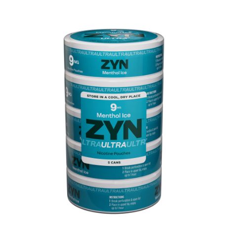 ZYN Ultra Menthol Ice 9mg 5 Pack