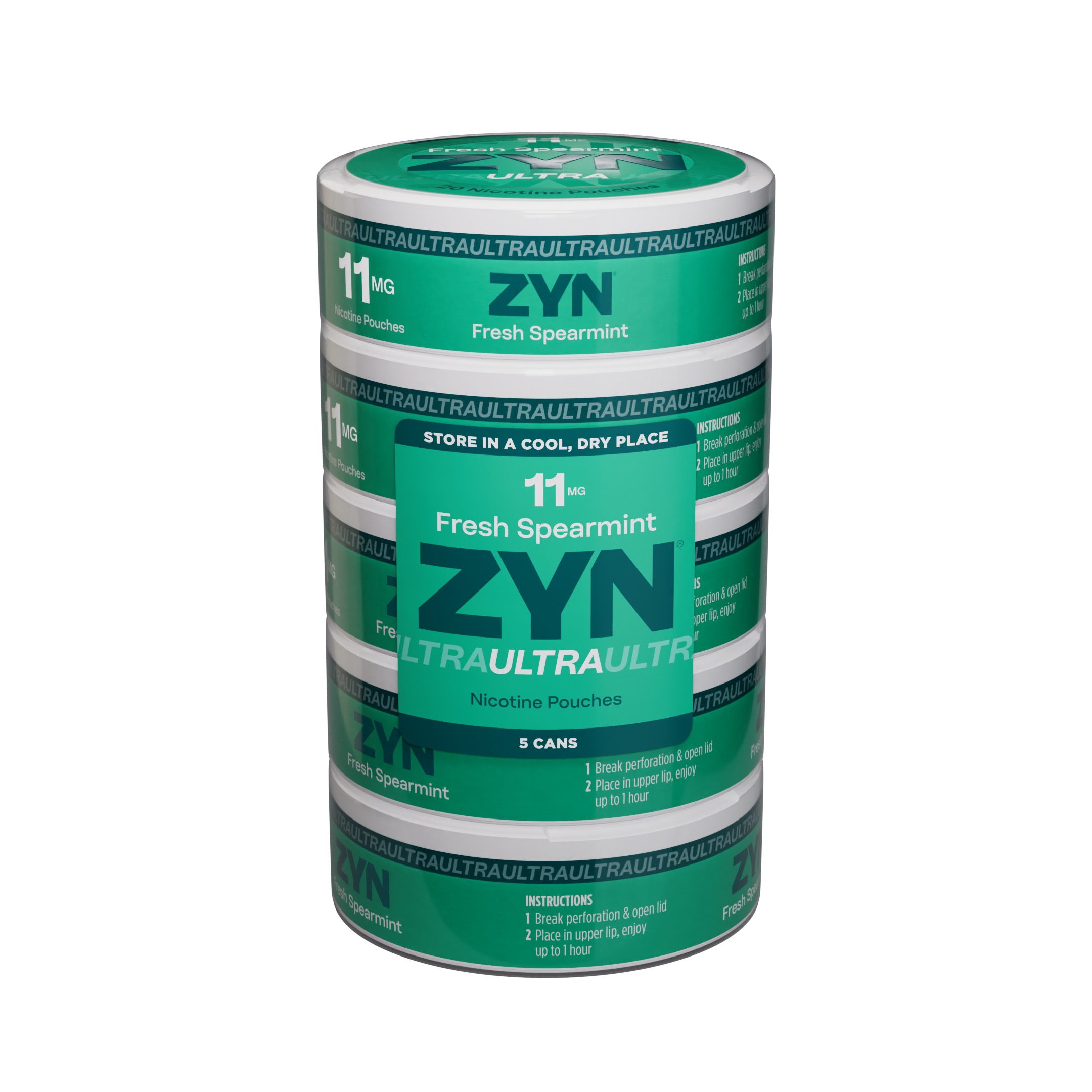 ZYN Ultra Fresh Spearmint 11MG 5 Pack