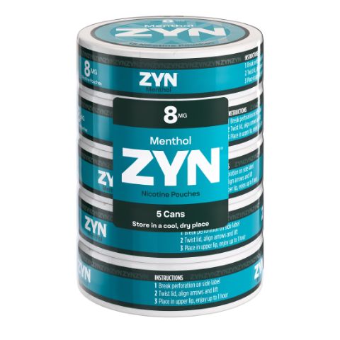 ZYN Menthol 8MG 5 Pack