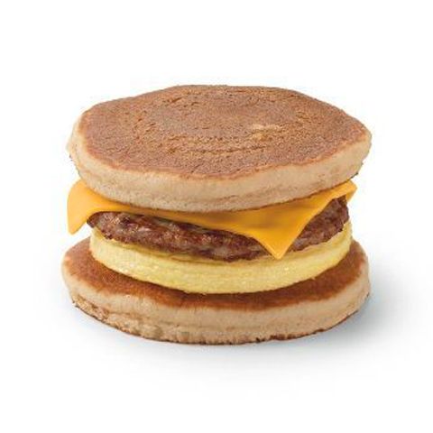 Sausage, Egg and Cheese Griddle Cake