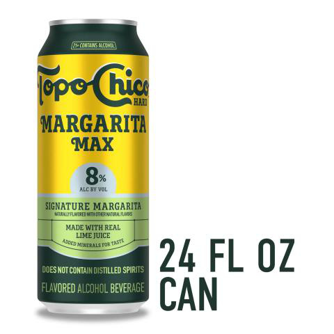 Topo Chico Hard Margarita MAX Flavored Alcohol Beverage 8.0% ABV, 24.0 fl oz Cans