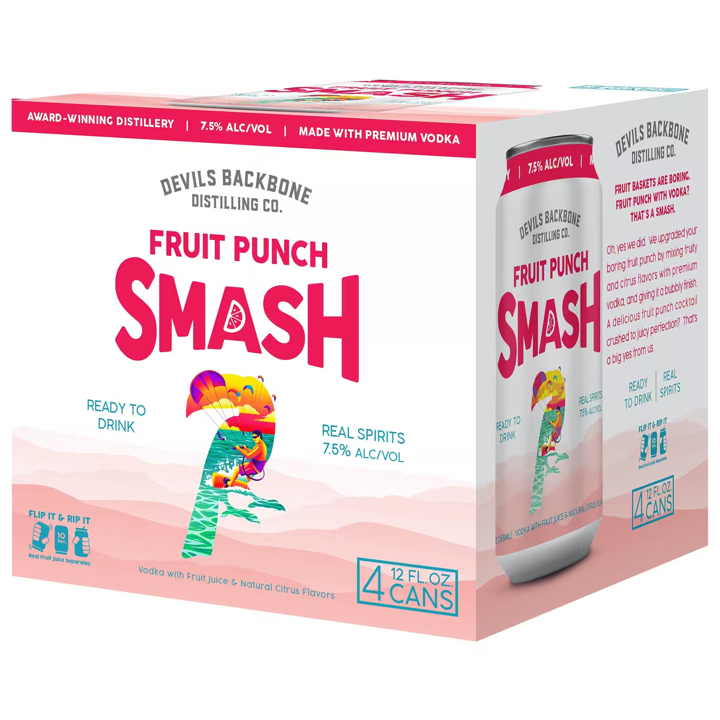 Devil's Backbone Fruit Punch Smash 4 Pack 12oz Can Box