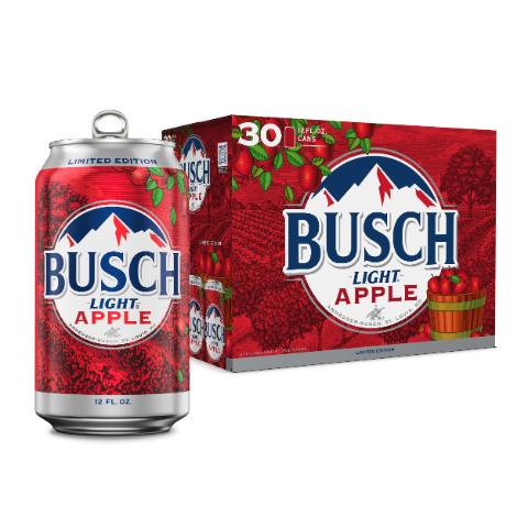 Busch Light Apple 30 Pack 12oz Can