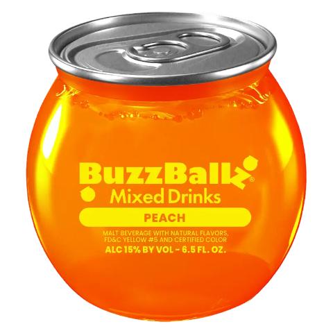 BuzzBallz Mixed Drink Peach 6.5oz