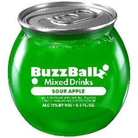 BuzzBallz Mixed Drink Sour Apple 6.5oz