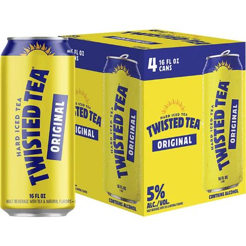Twisted Tea Original 4 Pack 16oz Can Box