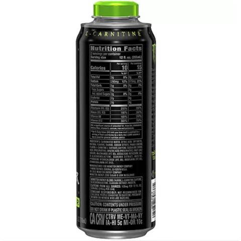 how much l carnitine is in white monster Buy Monster Zero Sugar Energy Drink 24oz Online from 7-Eleven |Fast  Delivery