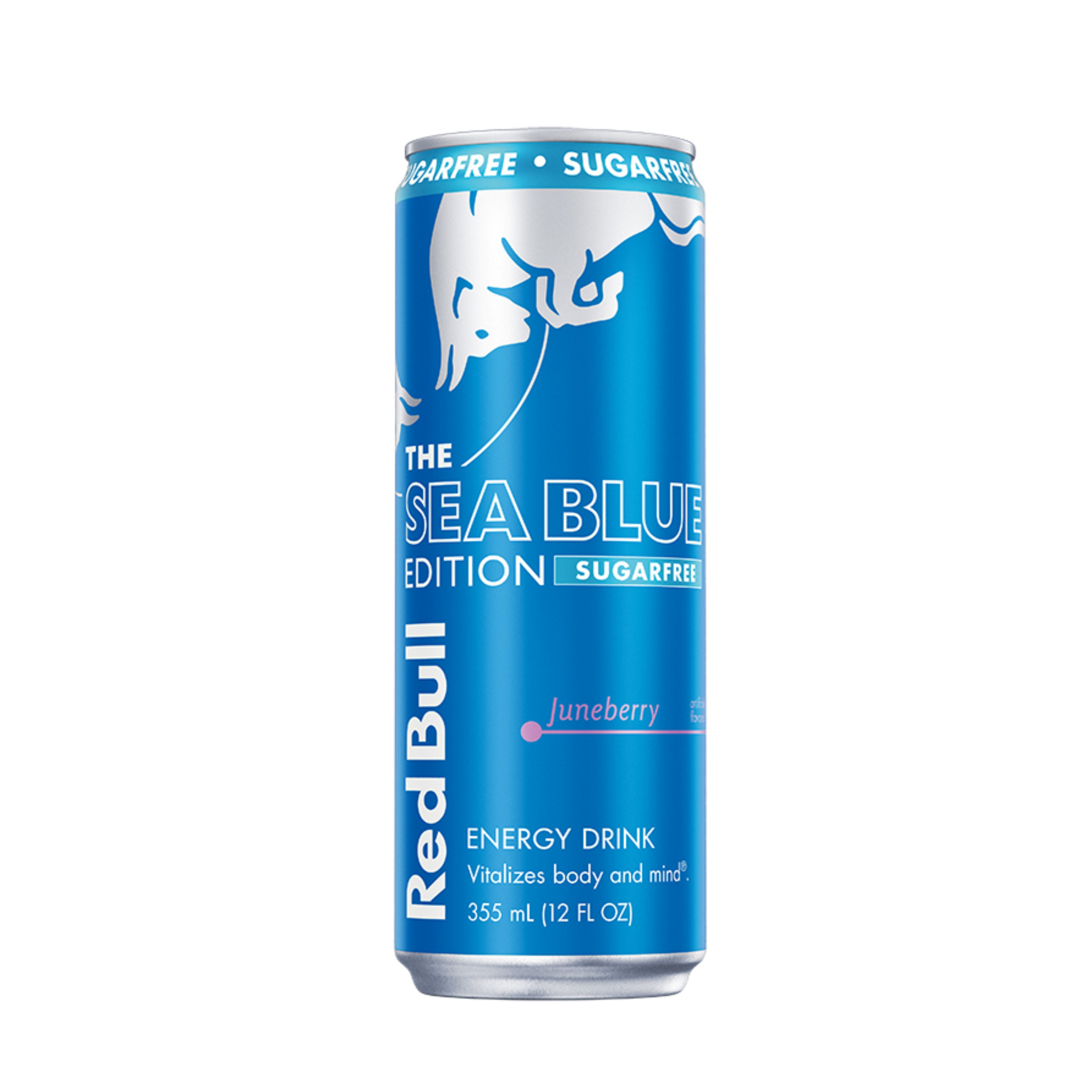 Red Bull Sea Blue Edition Sugarfree Energy Drink, Juneberry, 12 fl. oz. Can, 114mg Caffeine, Taurine & B Vitamins