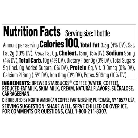 Starbucks Frappuccino Lite Creamy Vanilla Gelato 9.5oz