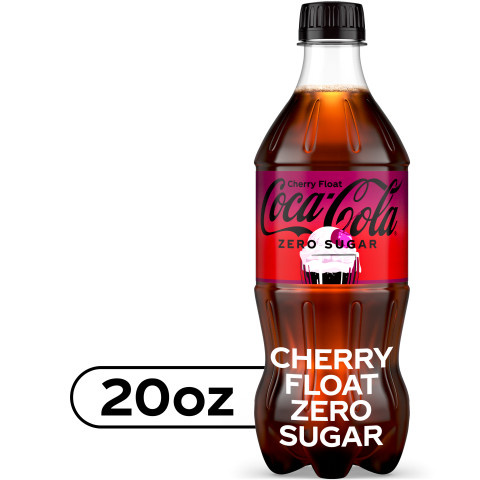 Coca-Cola Zero Sugar Cherry Float Soda Bottle - 20 fl oz