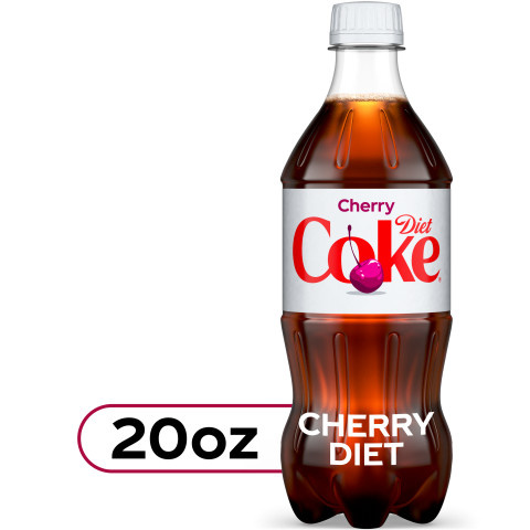 Diet Coke Cherry Cola Soda Bottle - 20 fl oz