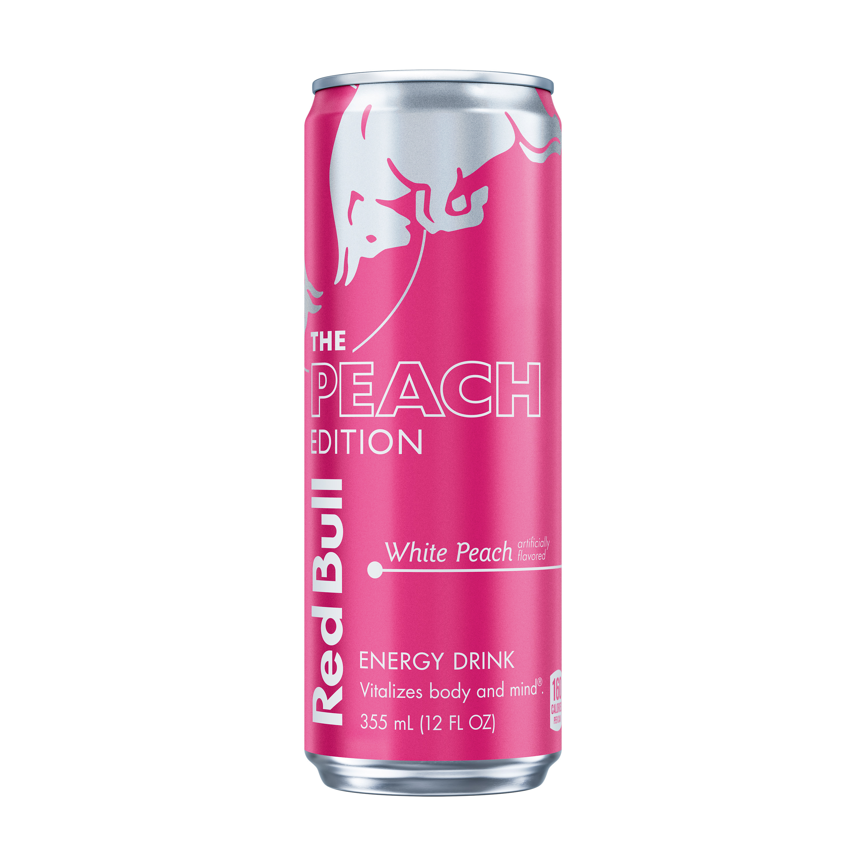 Red Bull Peach Edition Energy Drink, White Peach, 12 fl. oz. can, 114mg Caffeine, Taurine & B Vitamins