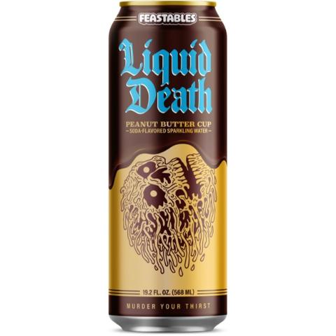 Buy Liquid Death Feastables Peanut Butter Cup Sparkling Water 19.2
