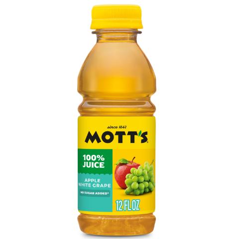 Mott's 100% Apple White Grape Juice 12oz