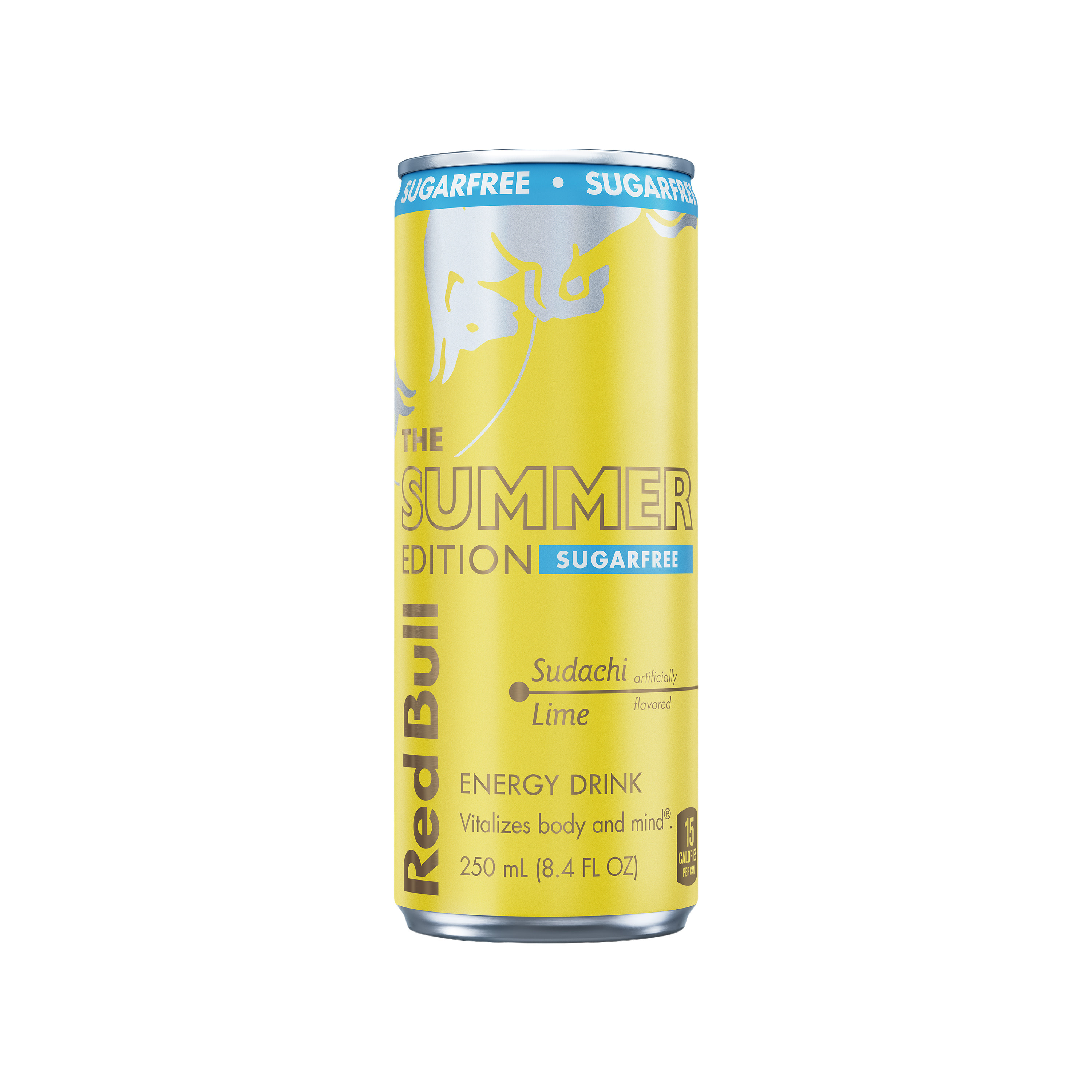 Red Bull Summer Edition Sugarfree Energy Drink, Sudachi Lime, 8.4 fl. oz. Can, 80mg Caffeine, Taurine & B Vitamins