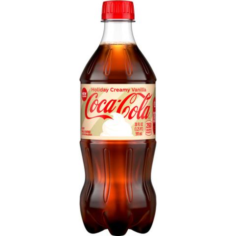 Coke Holiday Creamy Vanilla 20oz Soda