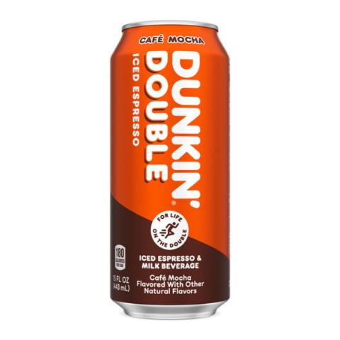 Dunkin Double Cafe Mocha Iced Espresso 15oz