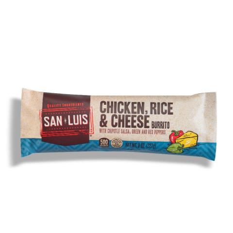 San Luis Chicken, Rice & Cheese Burrito 8oz