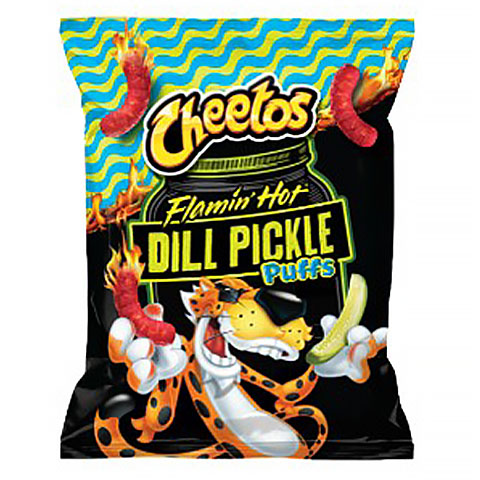 Cheetos Puffs Flamin' Hot Dill Pickle 8.0oz