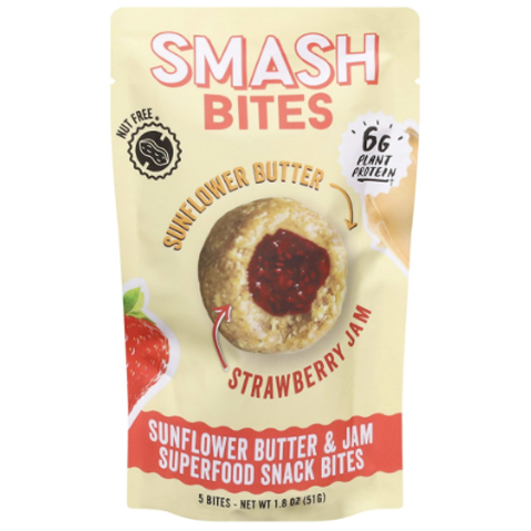 Smash Foods Sunflower Butter & Jam Protein Bites 1.76oz