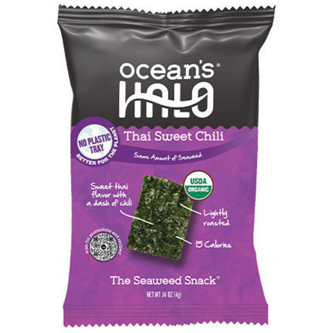 Ocean's Halo Thai Sweet Chili Seaweed Snack 0.14oz
