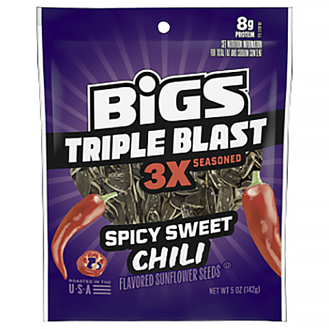 BIGS Triple Blast Spicy Sweet Chili Sunflower Seeds 5oz